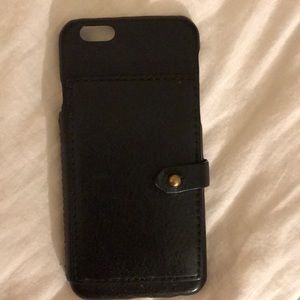 Madewell black wallet iphone 6/7 case